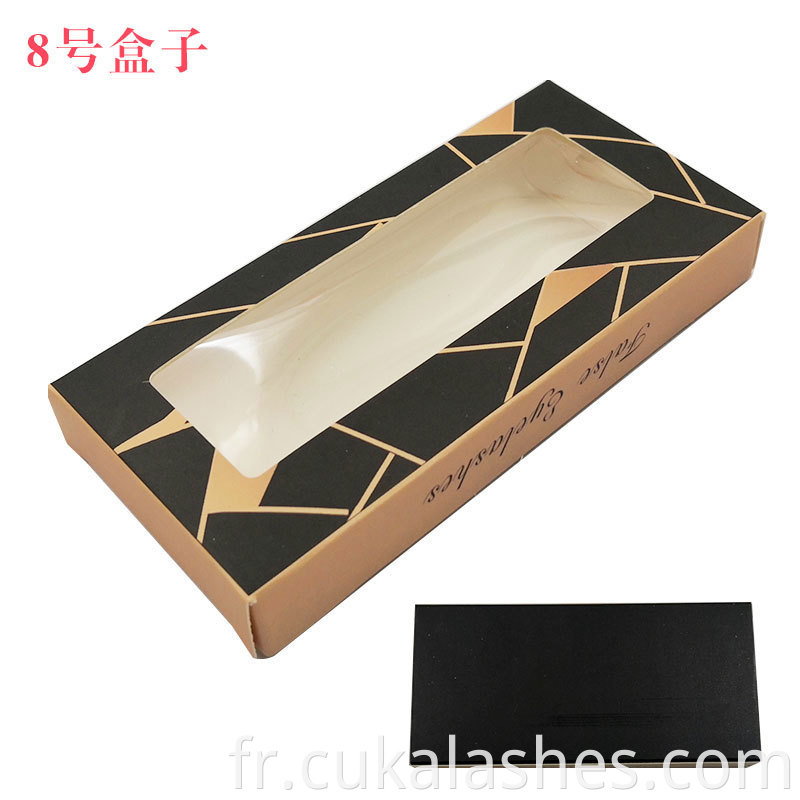 Black And Gold Eyelash Box